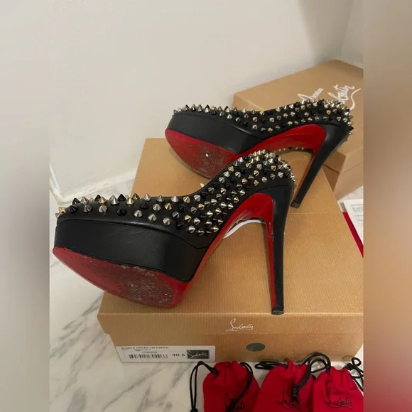 Christian Louboutin Bianca Spikes 140 Nappa - Picture 9 of 11